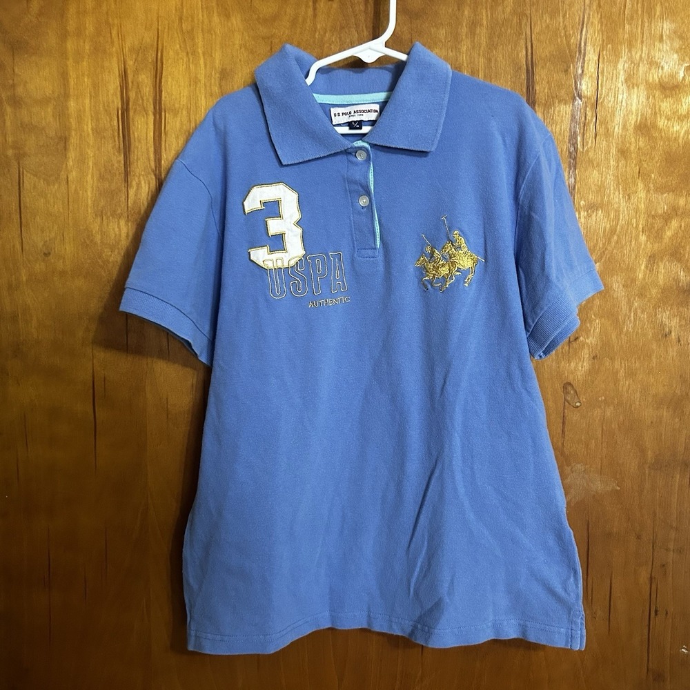 US‎ Polo Association Blue Boys Size L Back Lettering